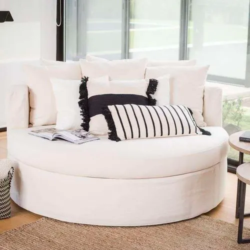 SILLON MANUELA REDONDO - 1.50 MTS en Off-white - Sillones y sofás, Uruguay | La Iberica