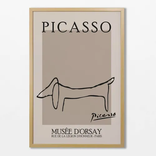 Picasso - Perro en Beige - Láminas, Uruguay | La Cuadrería