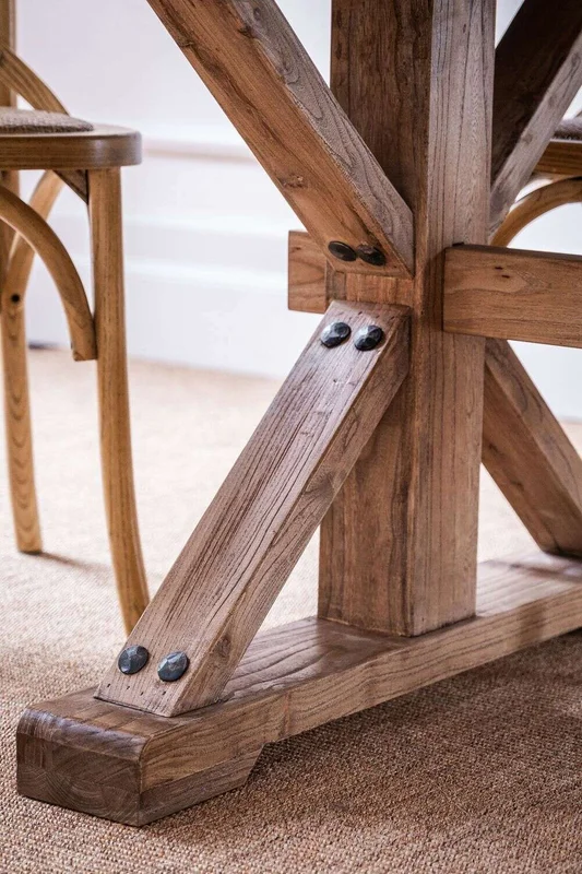 MESA COMEDOR EXTENSIBLE - 2.00 A 2.80 MTS - OLMO en Madera natural - Mesas de comedor, Uruguay | La Iberica, vista 7