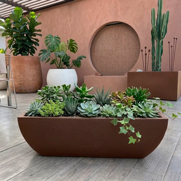 Maceta Jardinera en Negro - Macetas, Uruguay | Alta Gracia Deco, vista 5