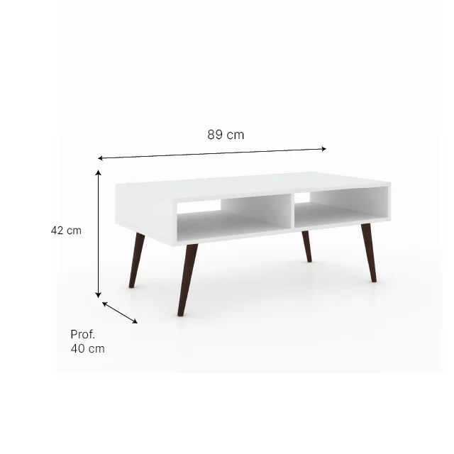 Mesa Living RT3064 en Blanco - Mesas de arrimo, Uruguay | Muebles Express, vista 3