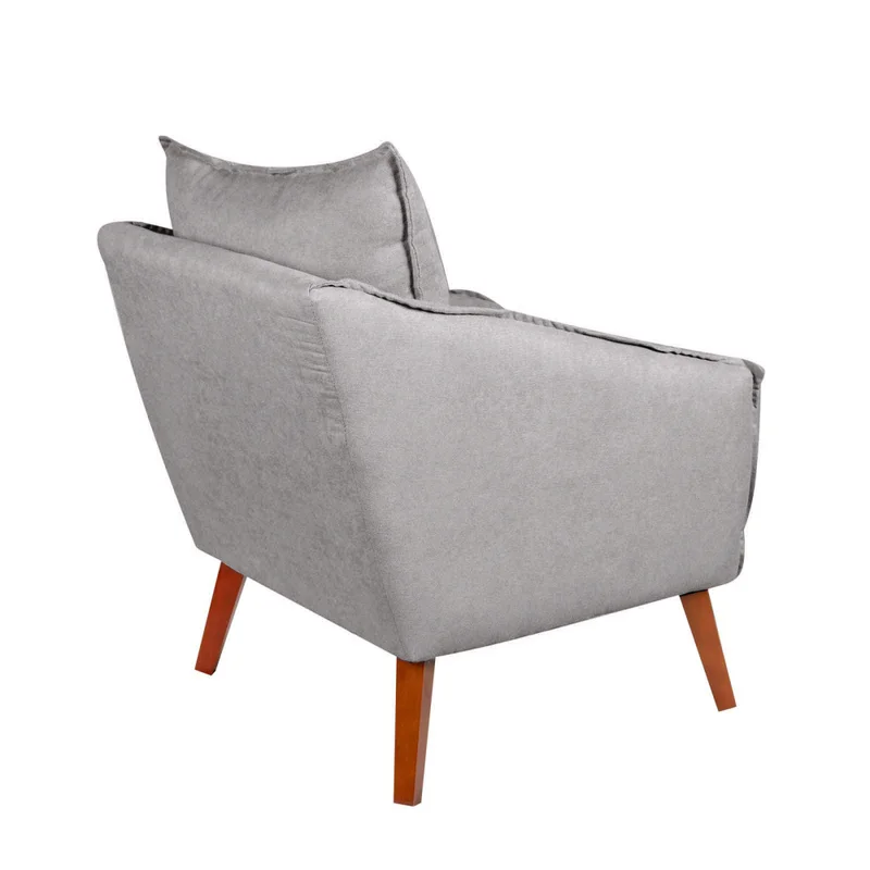 Butaca Tela-y-madera Gris Colin en Gris - Sillones y sofás, Uruguay | Divino, vista 5