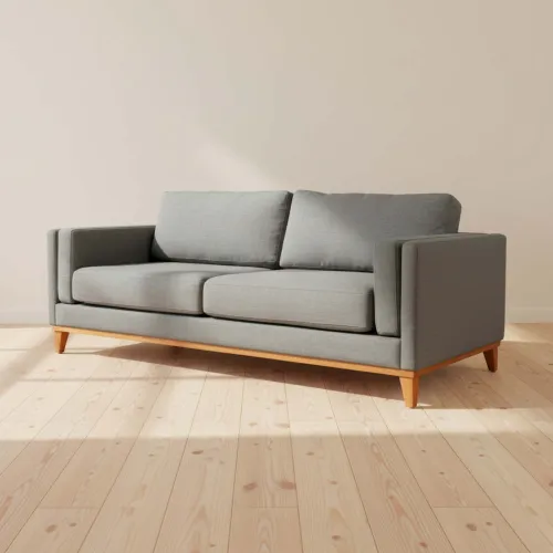 Sillón 3 Cuerpos Tela-premium Gris Luxor Premium Easy Clean Gris Osc en Gris - Sillones y sofás, Uruguay | Divino