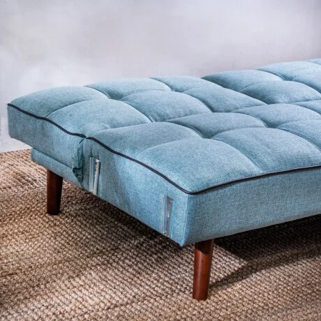 Sofá Cama Frida 3 Cuerpos Azul en Azul - Sillones y sofás, Uruguay | Aihaus, vista 5