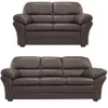 Juego de living 3+2 Cuero Natural en Marrón - Sillones y sofás, Uruguay | La Cueva Muebles, vista 4 de 8