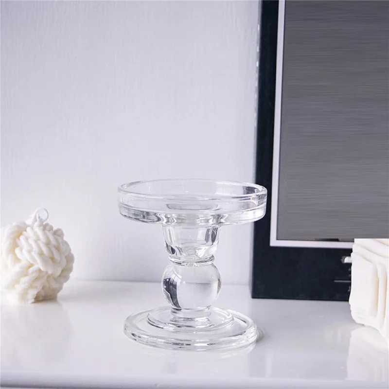 CANDELABRO VIDRIO D8.5/H8.6CM - Velas y Portavelas, Uruguay | Decohogar, vista 3