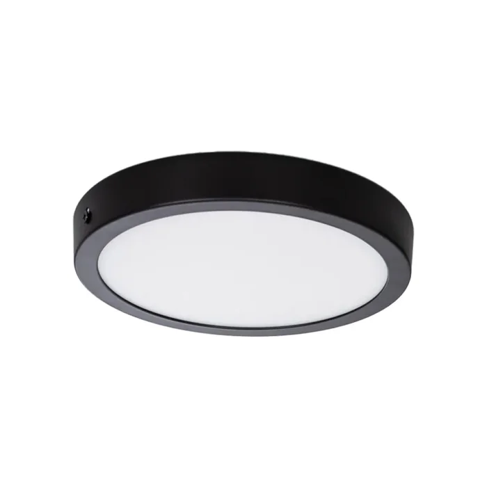Panel LED Redondo de Adosar Negro 18W en Negro - Lámparas colgantes, Uruguay | Serlux