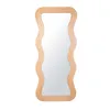 Espejo Disco 74x170cm Madera-de-mango Natural-beige Crudo en Blanco - Espejos, Uruguay | Divino, vista 1 de 3