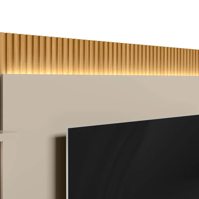 Rack con Panel Modular Sao Paulo Completo con Led MDF/MDP en Tauari - Muebles para TV, Uruguay | Balton, vista 13