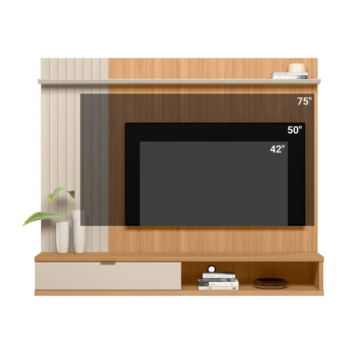 Panel Para TV Sintra - Línea Haus en Madera natural - Muebles para TV, Uruguay | Ecowood, vista 2