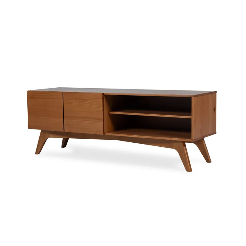 Rack Olmo - Honey en Marrón - Muebles para TV, Uruguay | NYR