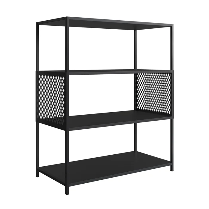 Estantería estilo Industrial - PRODUCTO CON DETALLES - en Negro - Bibliotecas, Uruguay | Champagne Home