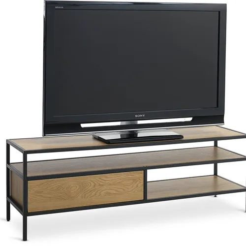 Mueble TV TRAPPEDAL roble/negro en Roble/negro - Muebles para TV, Uruguay | JYSK