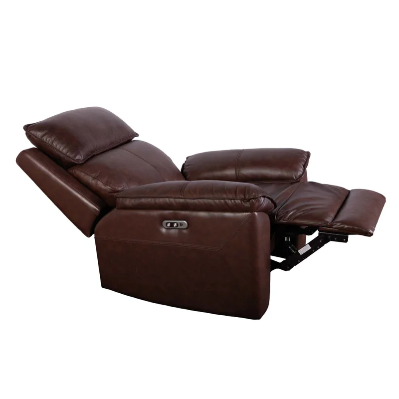 Recliner Eléctrico 1 Cuerpo Cuero-y-simil-cuero Marron Joshua en Marrón - Sillones y sofás, Uruguay | Divino, vista 3