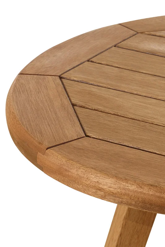 MESA DE LATERAL TRACO REDONDA 60x60x60CM JATOBA - Muebles para el exterior, Uruguay | Vinibel, vista 3