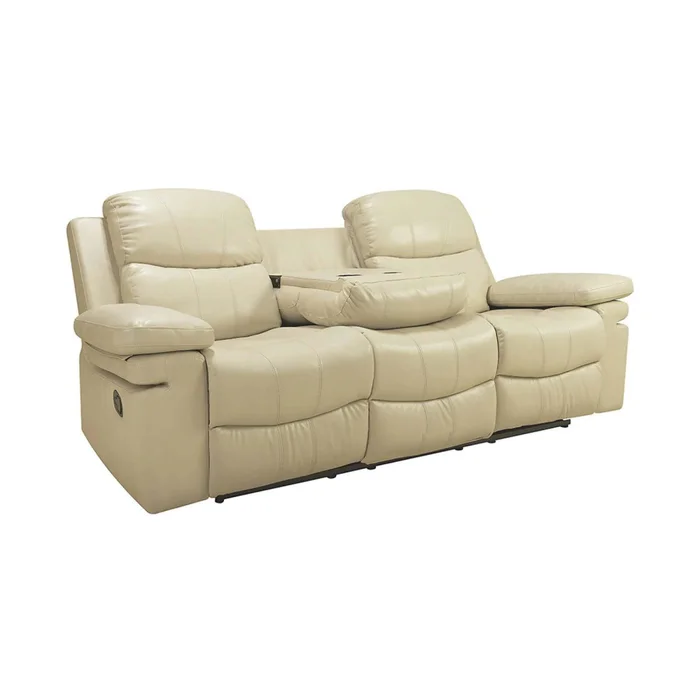 Sillón Reclinable 3 Cuerpos Pu Natural-beige Mr2138 Cream en Beige - Sillones y sofás, Uruguay | Divino, vista 2