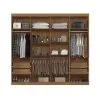 Ropero Placares Master Vip 8 Puertas 8 Estantes Con Espejo en JATOBA ARENA - Butacas, banquetas y puffs, Uruguay | Soy Hogar, vista 4 de 8