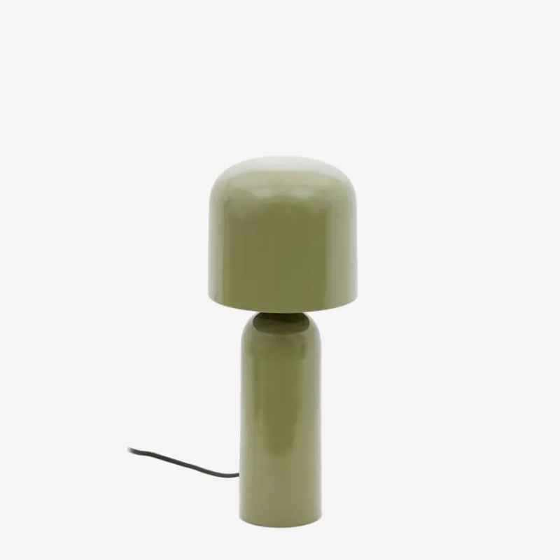 Lámpara de mesa Monze en metal pintado de verde en Verde - Lámparas de mesa, Uruguay | Kavehome