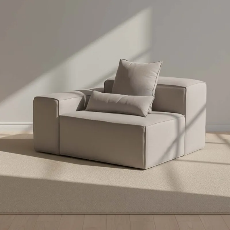 Sofá Kai 1 Cuerpo Tela Gris Modular Con Brazo Izquierdo en Gris - Sillones y sofás, Uruguay | Divino