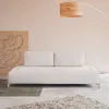 Sofá Compo 3 plazas de chenilla beige y estructura de metal gris 232 cm en Beige - Sillones y sofás, Uruguay | Kavehome, vista 3 de 10