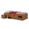 Cama Madera Maciza Con Cajones - 1 plaza - Línea Onix - Natural - Dormitorio, Uruguay | Ecowood, vista 2 de 4