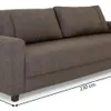 SOFA 4 CUERPOS - TAPIZADO TELA TRAMADA CRUDA CON NEGRO en Multicolor - Sillones y sofás, Uruguay | Champagne Home, vista 5 de 5