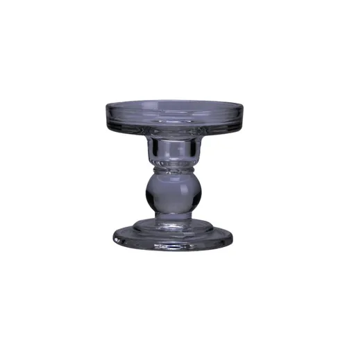 CANDELABRO VIDRIO D8.5/H8.6CM COLOR HUMO en Gris - Velas y Portavelas, Uruguay | Decohogar