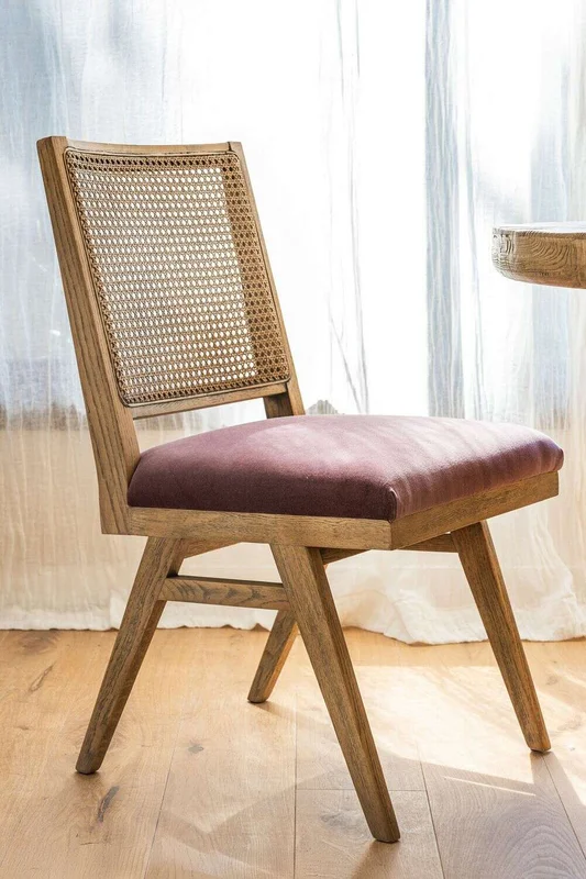 SILLA MODERNA CON ESTERILLA - TERCIOPELO UVA en Violeta - Sillas, Uruguay | La Iberica, vista 13