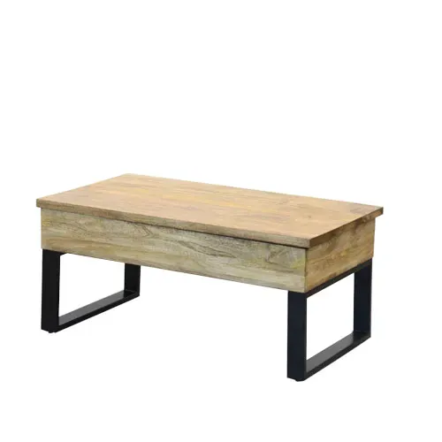 M46A Ratona Elevable en Madera natural - Mesas de living, Uruguay | Victoriana