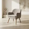 Butaca Melania - Tela Microfibra - C51 (Castaño) en Beige - Butacas, banquetas y puffs, Uruguay | NYR, vista 1 de 7