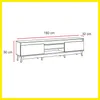 Producto: Rack 318 de AMARELO - Muebles para TV, Uruguay | Amarelo, vista 3 de 3