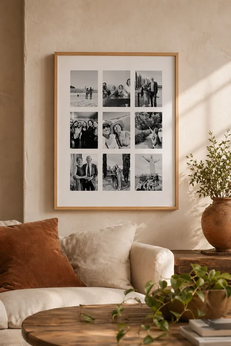 El mejor recuerdo - Cuadro Personalizado con tu Foto en Madera natural - Láminas, Uruguay | Kiosko de Mar, vista 4