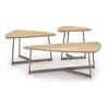 MESA CENTRO TRIANGULAR - BASE GRAFITO - MADERA ROBLE CLARO en Madera natural - Mesas de living, Uruguay | Champagne Home, vista 2 de 5