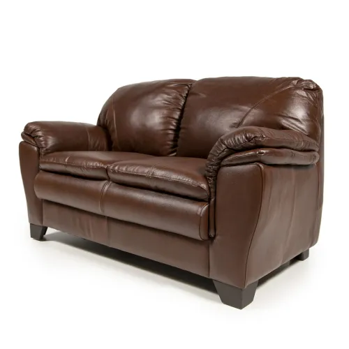 Sofá Arezzo - Cuero Básico - 2 cuerpos - New Brown en Marrón - Sillones y sofás, Uruguay | NYR