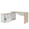 Escritorio esquinero Roling - White y Freijo en Blanco - Escritorios y sillas de escritorio, Uruguay | NYR, vista 2 de 5