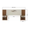 Respaldo Dormitorio 2 Plazas Queen Mesas De Luz 1 Cajon en JATOBA - Respaldos de cama, Uruguay | Soy Hogar, vista 10 de 10