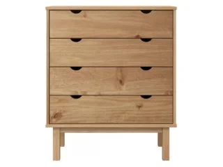 Comoda 4 C Mel/Gris Linea Nordica en Madera Maciza en Mel/Blanco - Cómodas, Uruguay | Quesal, vista 15
