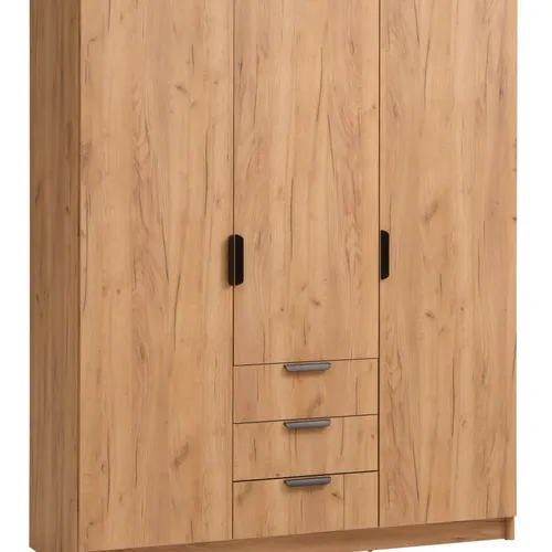 Armario JENSLEV 145x176 color roble en Madera natural - Roperos y placares, Uruguay | JYSK