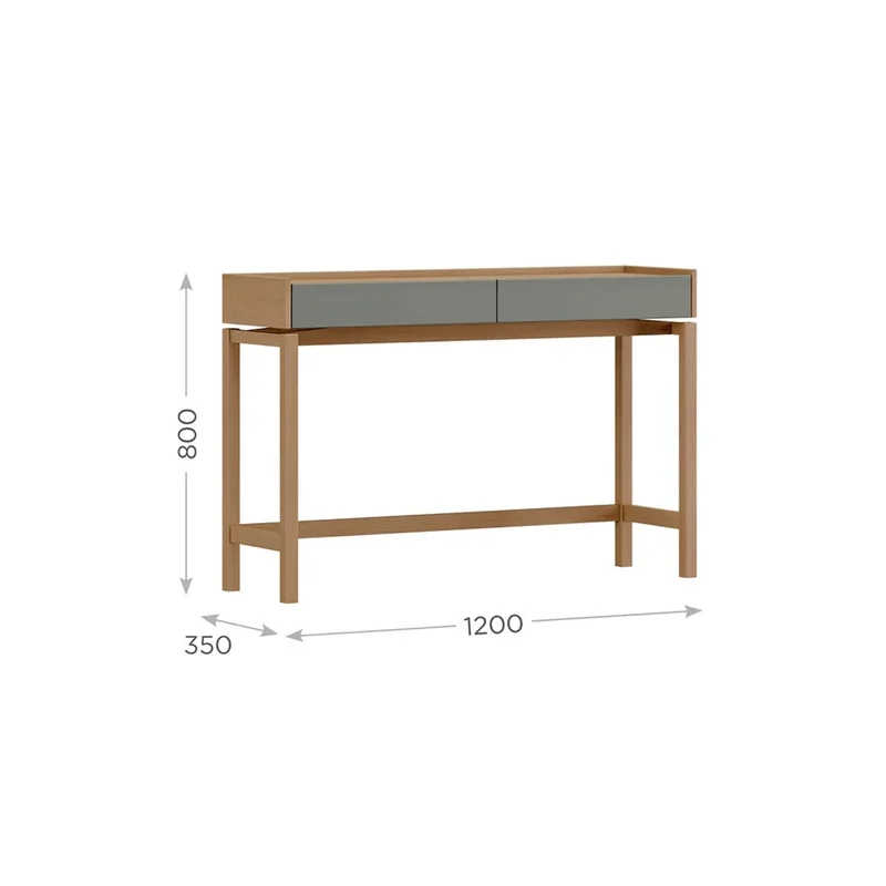 APARADOR /CONSOLA BARCELONA 2 CAJONES 2152 VZ - Muebles para TV, Uruguay | Rosas Hermanos, vista 3