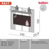 Panel para TV 140cm 55" - 100% MDF - Muebles para TV, Uruguay | Balton, vista 3 de 3