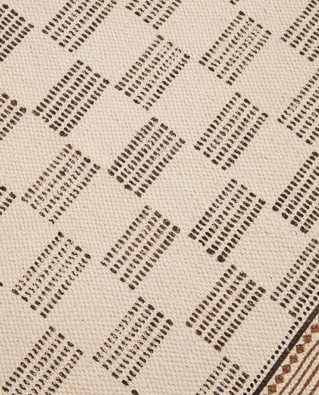 ALFOMBRA ALGODÓN BLOCK PRINT en Beige - Alfombras, Uruguay | Zara Home, vista 7