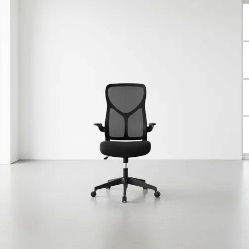 Silla De Oficina Malla-y-metal Negro 3699f en Negro - Escritorios y sillas de escritorio, Uruguay | Divino