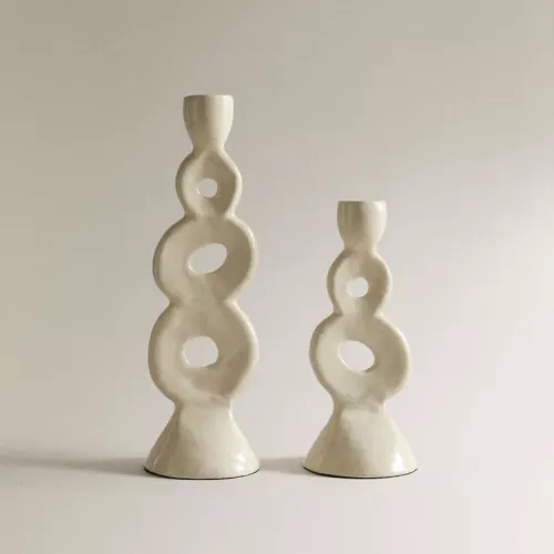 CANDELABRO ALUMINIO en Negro - Velas y Portavelas, Uruguay | Zara Home