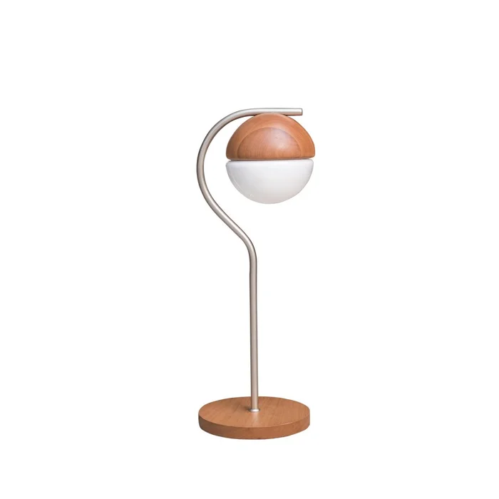 Lampara de Mesa Sintonia Champagne en Madera natural - Lámparas de mesa, Uruguay | Berna home