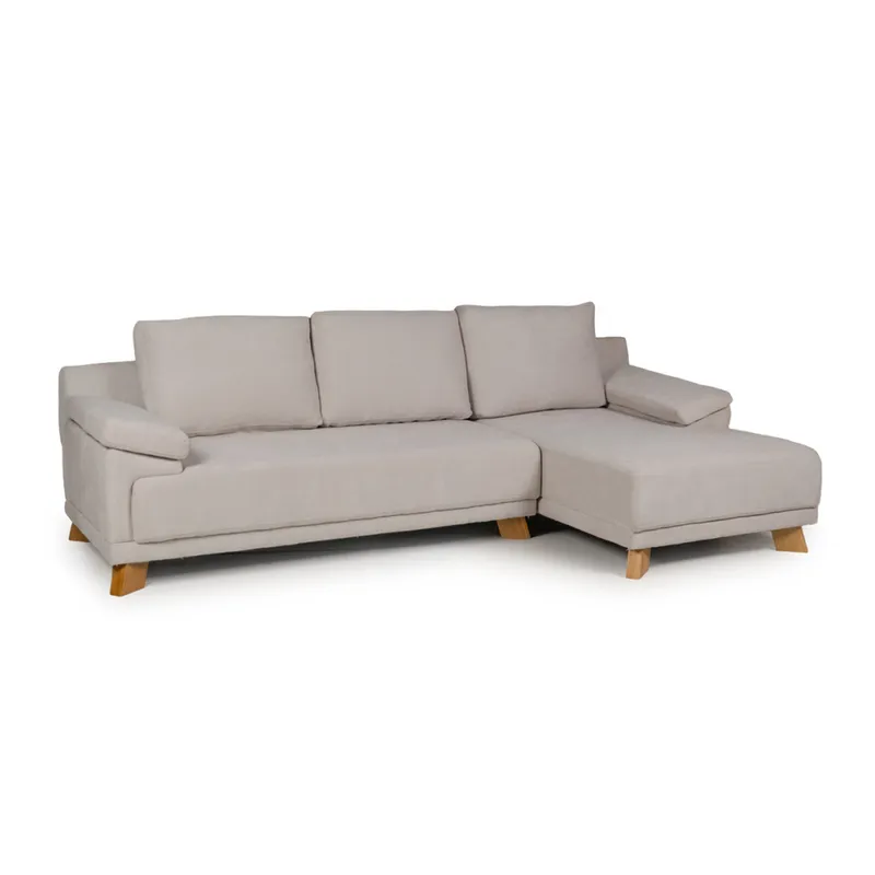 Rinconera Adalia - Tela Microfibra - Chaise derecho - 9248 (Beige) en Beige - Sillones y sofás, Uruguay | NYR