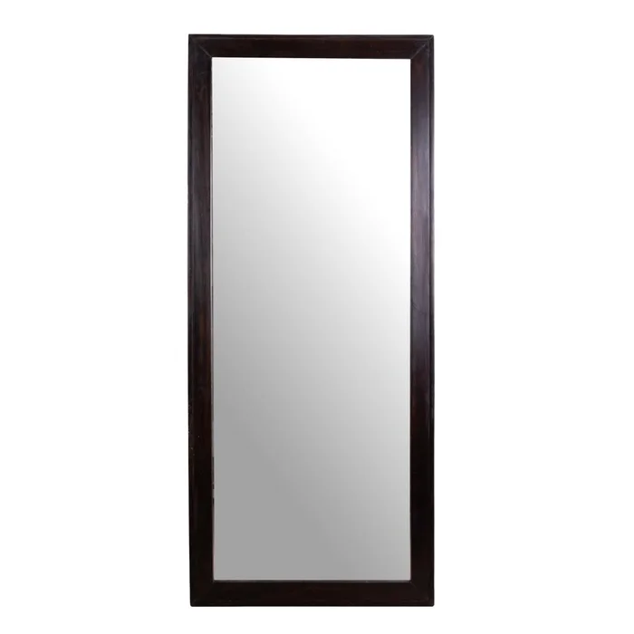 Espejo De Pared Madera-de-mango Marron Rectangular Akira en Marrón - Espejos, Uruguay | Divino
