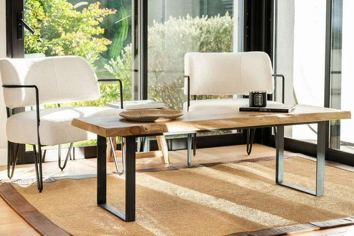 MESA TRONCO IRREGULAR - 1.45 X 0.50 en Madera natural - Mesas de living, Uruguay | La Iberica, vista 4