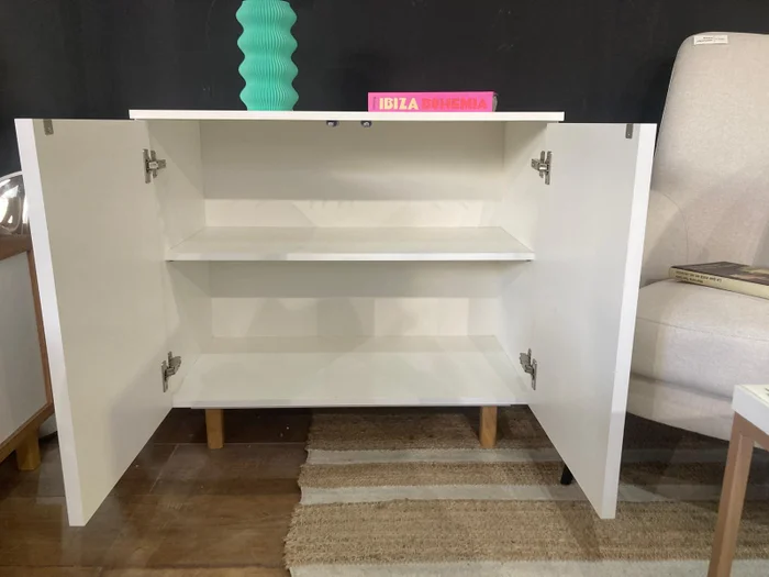 Aparador Coffee Corner Arco 80cm - Blanco en Madera natural - Aparadores y recibidores, Uruguay | Berna home, vista 3