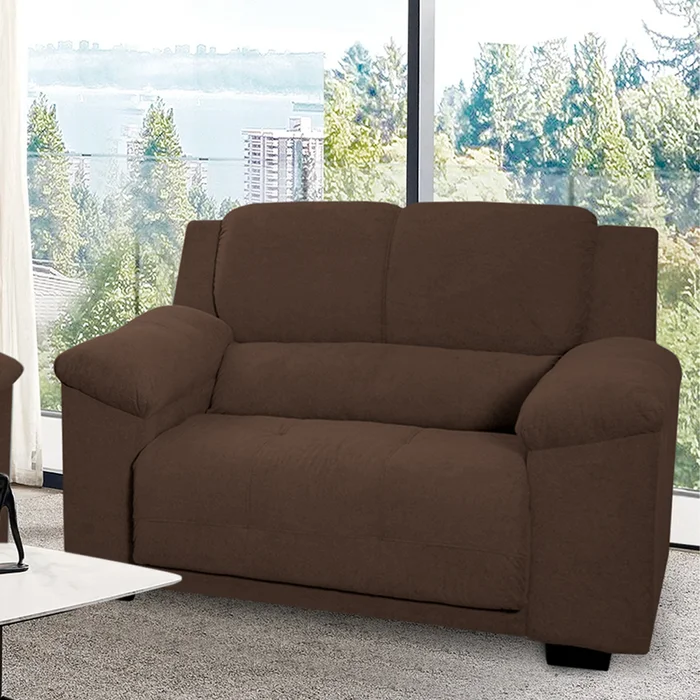 Sillon Sofa Living 2 Cuerpos Tapizado Tela Color Marron en Marrón - Sillones y sofás, Uruguay | Soy Hogar, vista 2