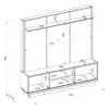 Modular para Tv Ravenna Canela/Banco - Línea Haus en Multicolor - Muebles para TV, Uruguay | Ecowood, vista 5 de 5
